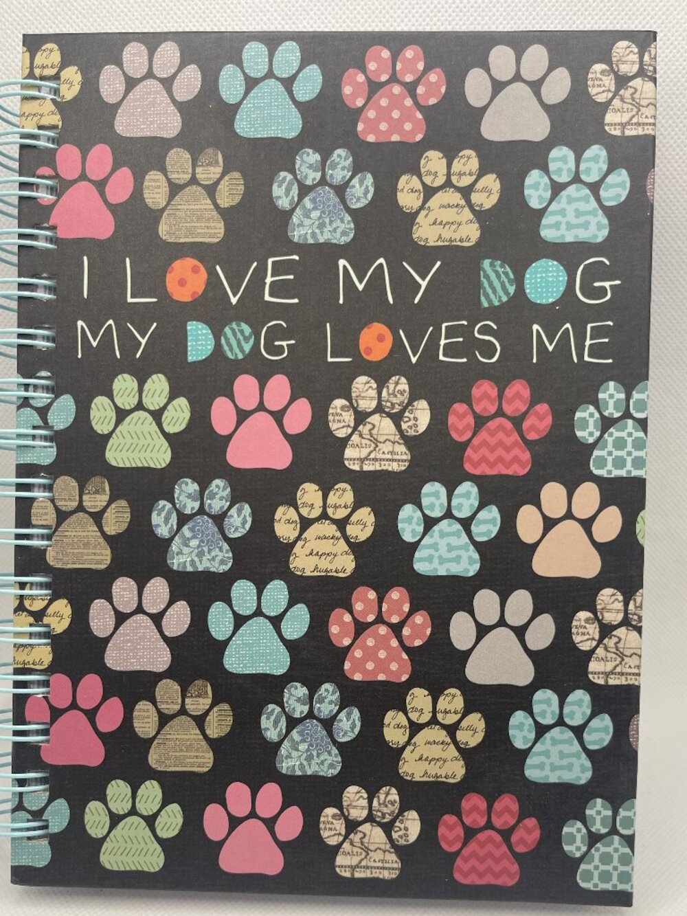 Multi-Color "I Love My Dog" Writing Journal by Chasing Baxter (J&P10)